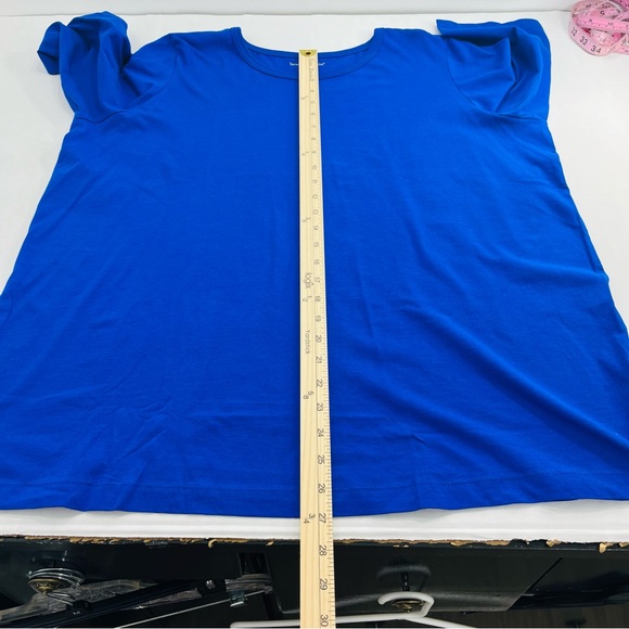 NWOT Woman within blue pullover top - Picture 8 of 15